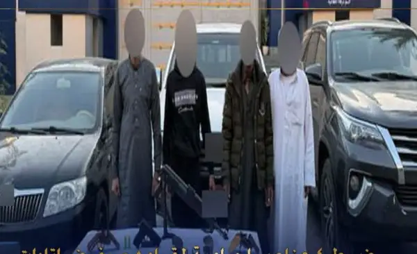 ضبط تشكيل عصابي فرض إتاوات على مواقع إنشائية بالقطامية باستخدام أسلحة نارية