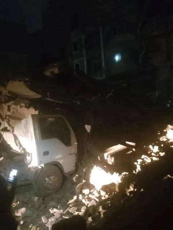 انهيار منزلين في مدينة ملوي بالمنيا دون وقوع إصابات